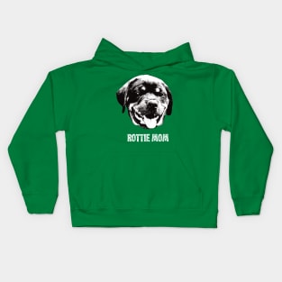 Rottie Mom Rottweiler Poodle Design Kids Hoodie